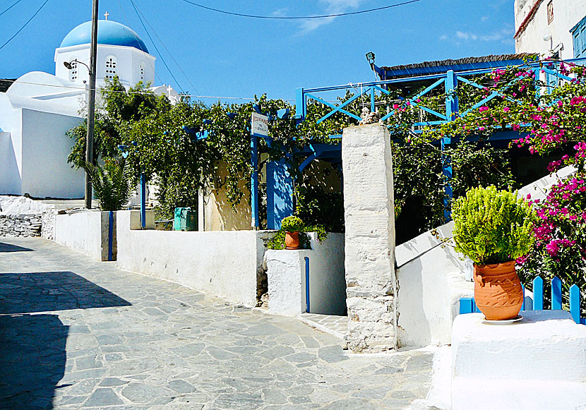 Restaurant To Steki and the bakery in Panagia on Iraklia in the Small Cyclades.