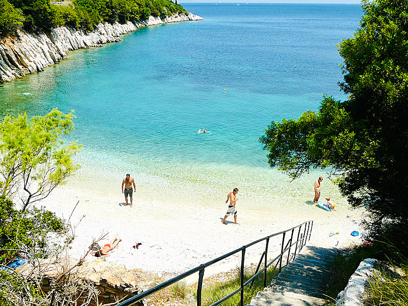 Kourvoulia beach between Frikes and Kioni on northeastern Ithaca.