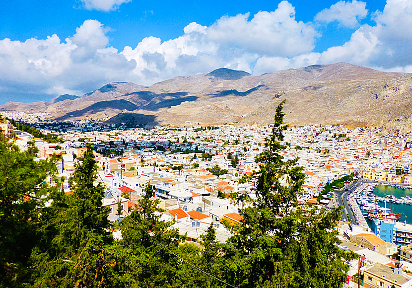 The village of Chora on Kalymnos in Greece.