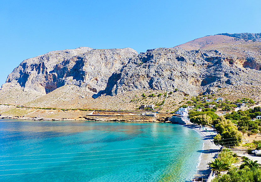 The best beaches on Kalymnos. Arginonda beach.