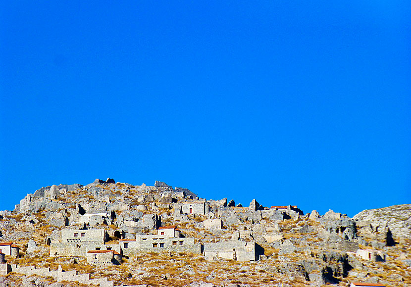 Castle of Chora, or Megalo Kastro, near Pothia on Kalymnos.