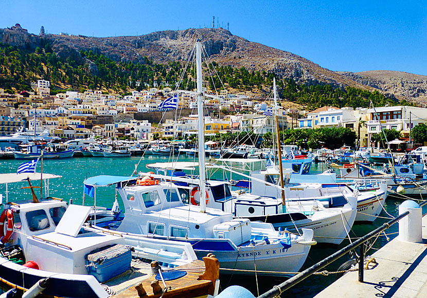 The port of Pothia on Kalymnos.