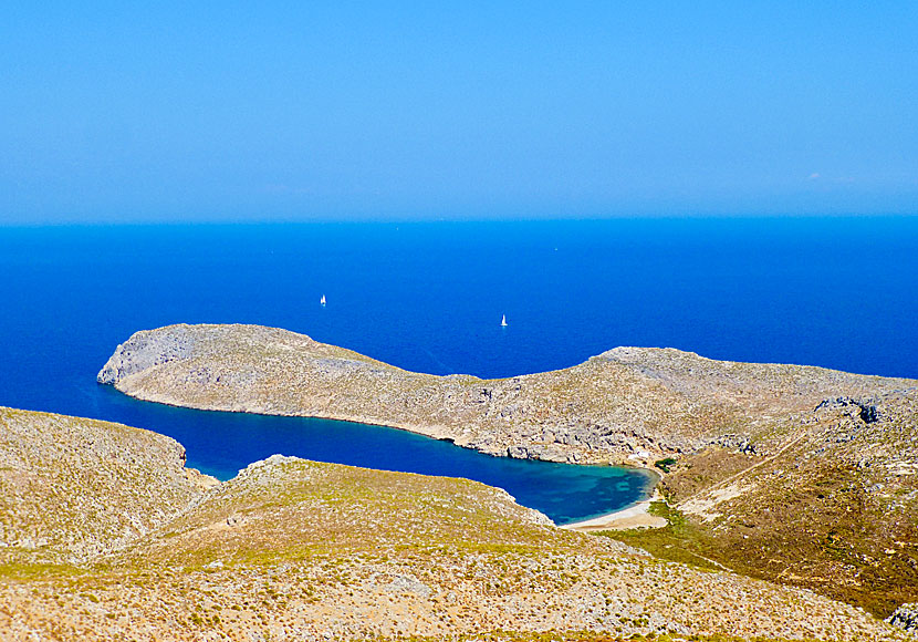 Sikati cave on Kalymnos is popular with rock climbers.