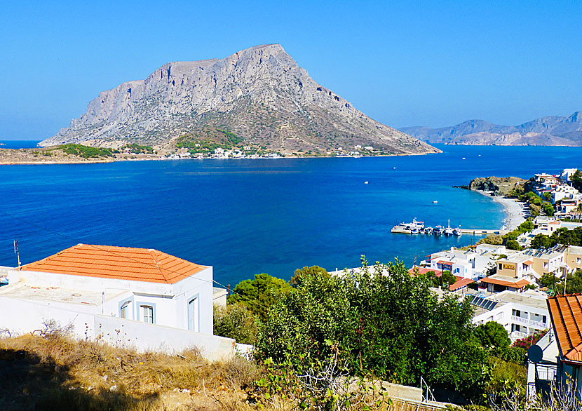 View of Myrties and the magical island of Telendos.