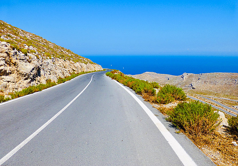 The road to Palionisos in Kalymnos.