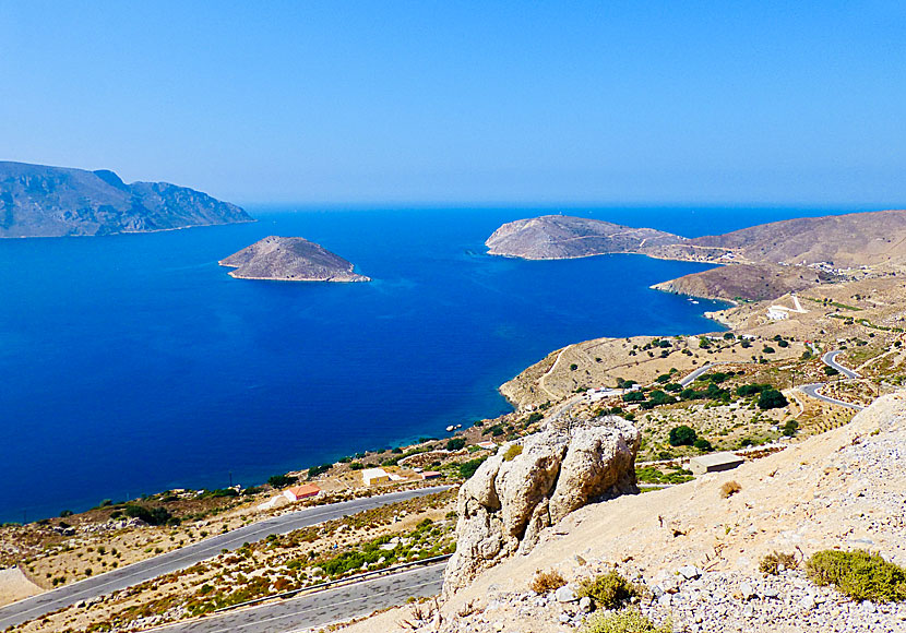 The road to Palionisos in Kalymnos.