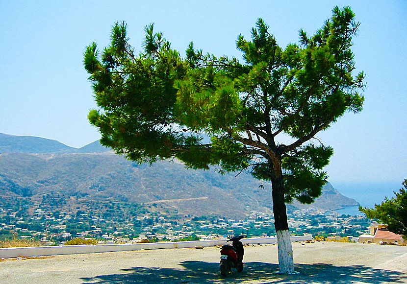 View of Panormos and Kantouni from Agios Panteleimon in Kalymnos.