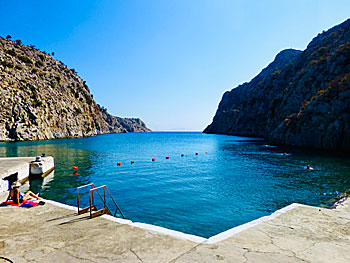 Rina beach on Kalymnos.