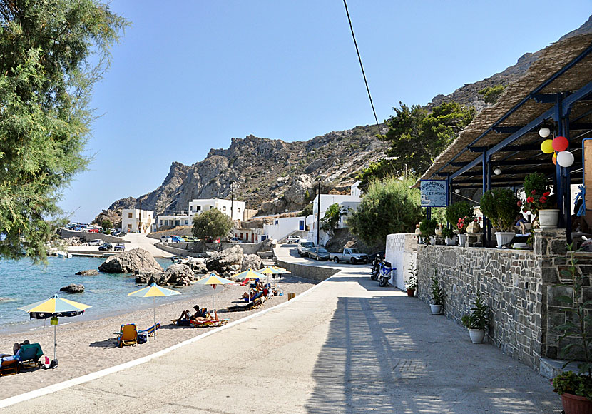 Agios Nikolaos taverna  below Spoa. Karpathos