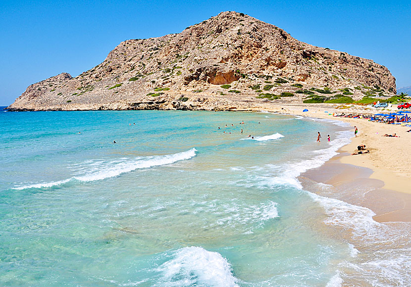 Agios Nikolaos beach and Paleokastro in Arkasa on Karpathos.