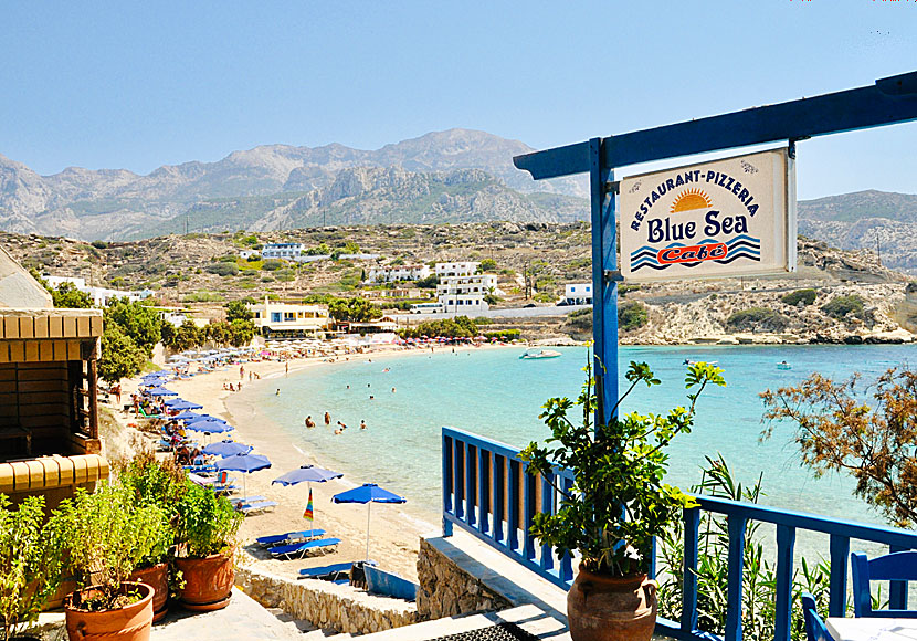 Restaurant Blue Sea in Lefkos. Karpathos-