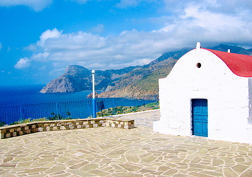 Beautiful churches at the Platia Skopi festival site in Mesochori.