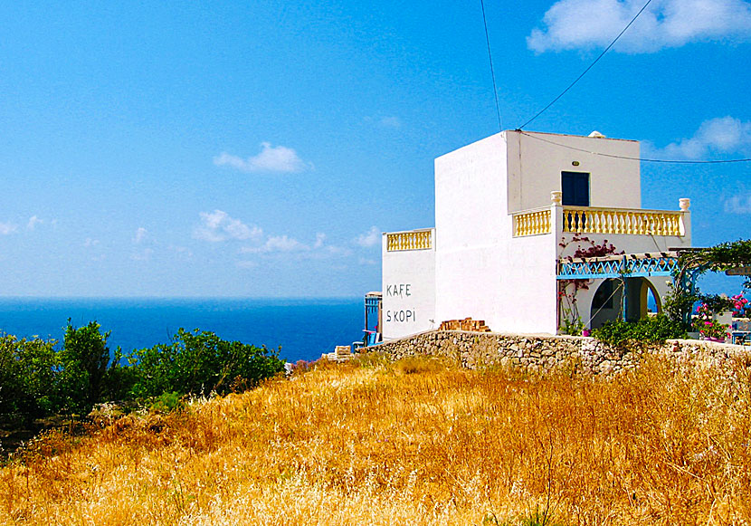 Kafe Skopi in Mesochori on Karpathos.