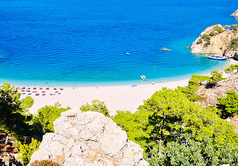 The fantastic Apella beach on Karpathos.