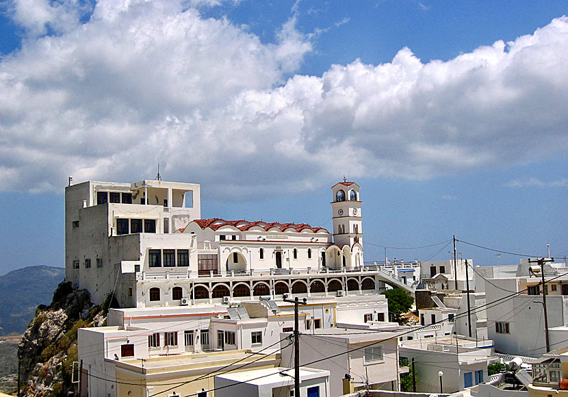 The church of Kimissis tis Theotokou in the village of Menetes on Karpathos.