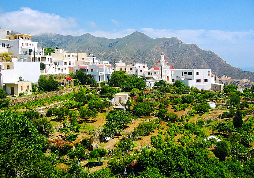 The village Spoa in Karpathos.