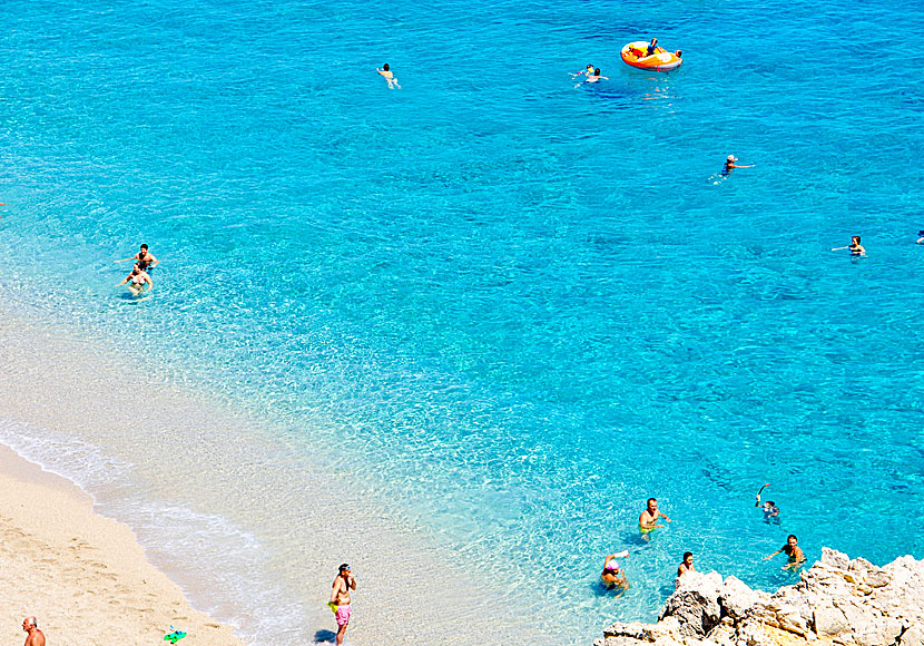 The wonderful water at Kyra Panagia beach.