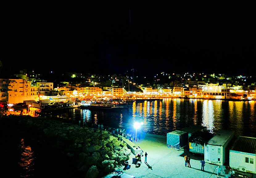 The port of Pigadia on Karpathos.