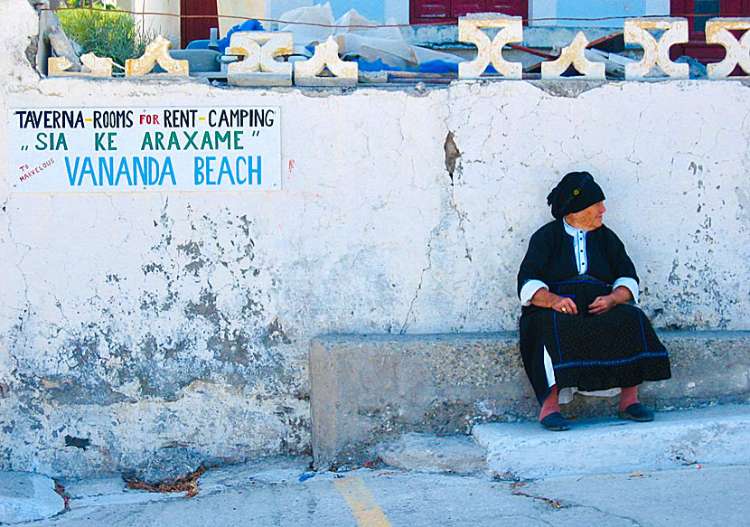 Vananda beach is located approximately 3 kilometers north of Diafani on northern Karpathos.