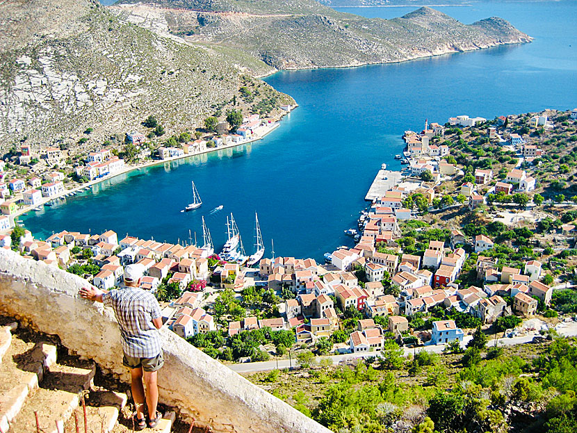 The very beautiful view of Megisti bay on Kastellorizo.