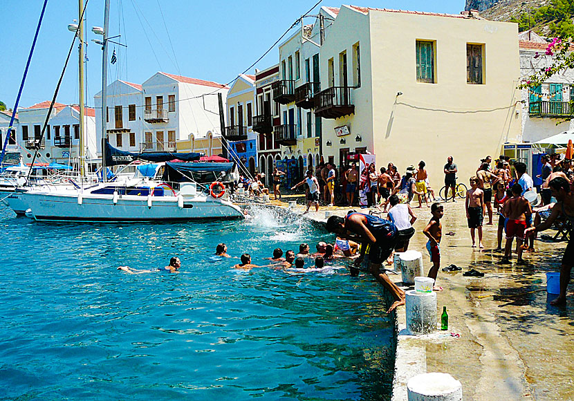 The water festival in Megisti on Kastellorizo ??is celebrated in July every year.