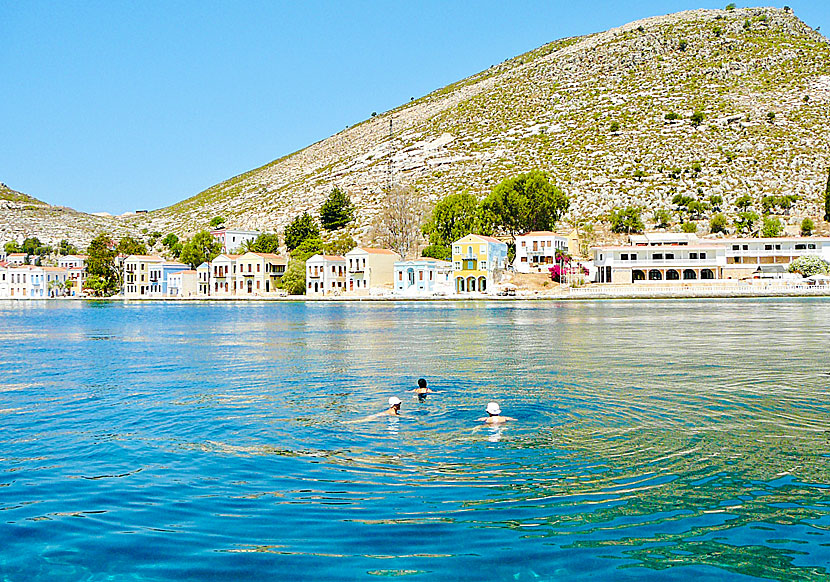 Swimming pools in Megisti on Kastellorizo.