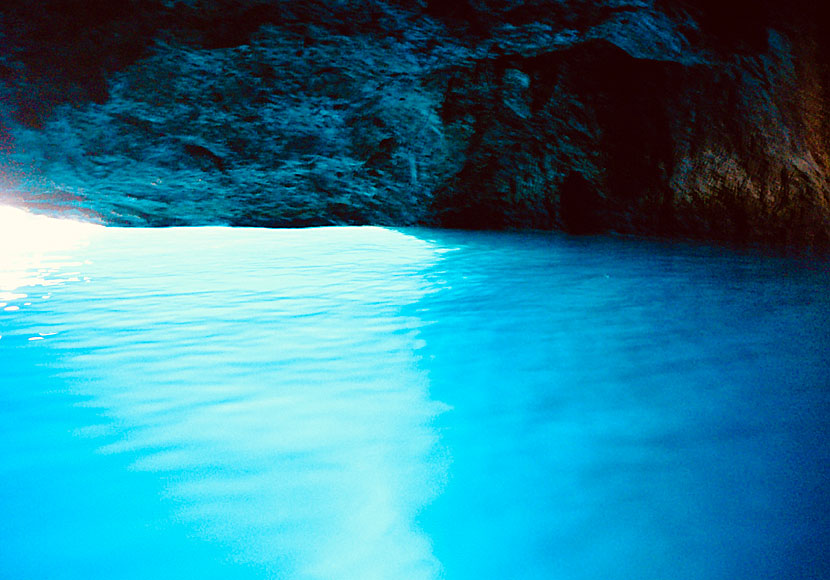 Blue Cave on Kastellorizo in Greece.