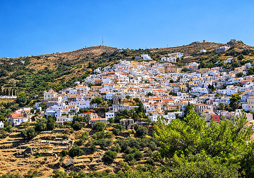 Beautiful Chora on Kea in Greece.