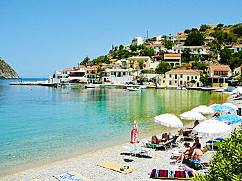 Assos beach on Kefalonia.