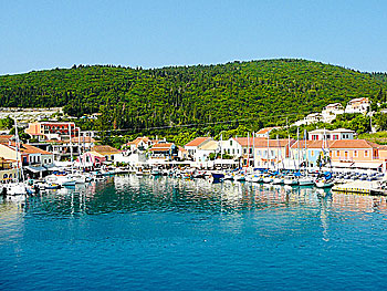 The village Fiskardo on Kefalonia.