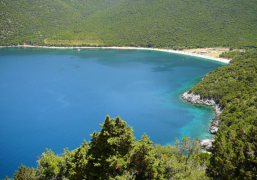 View of Antisamos beach in Kefalonia.