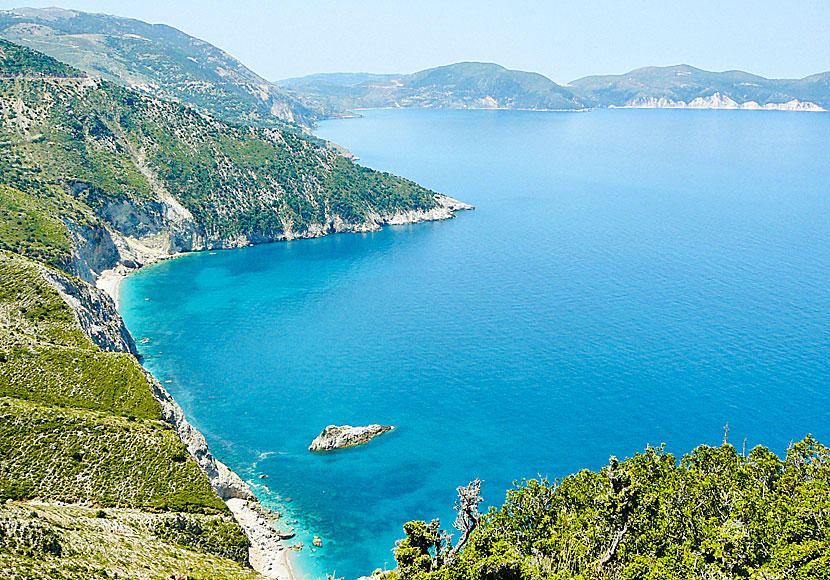 Hike along the coast of Kefalonia in Greece.