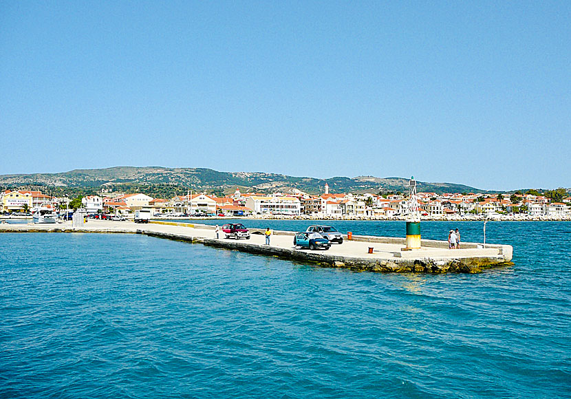 The port in Lixouri. Kefalonia.