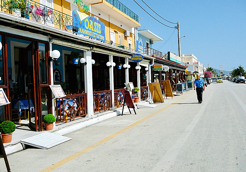 Tavernas and restaurants in Lixouri on Kefalonia.