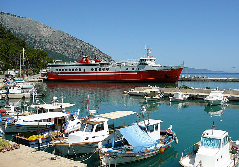 The port in Poros. Kefalonia.
