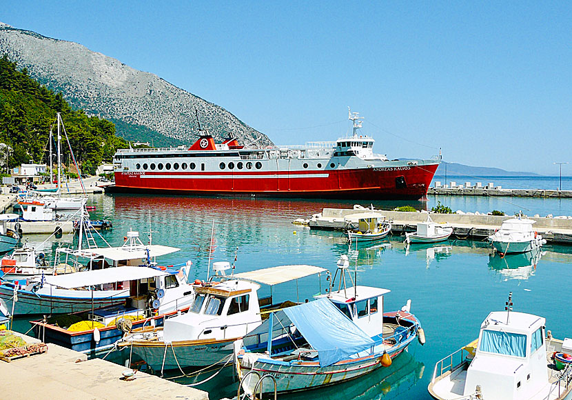 The port in Poros. Kefalonia.