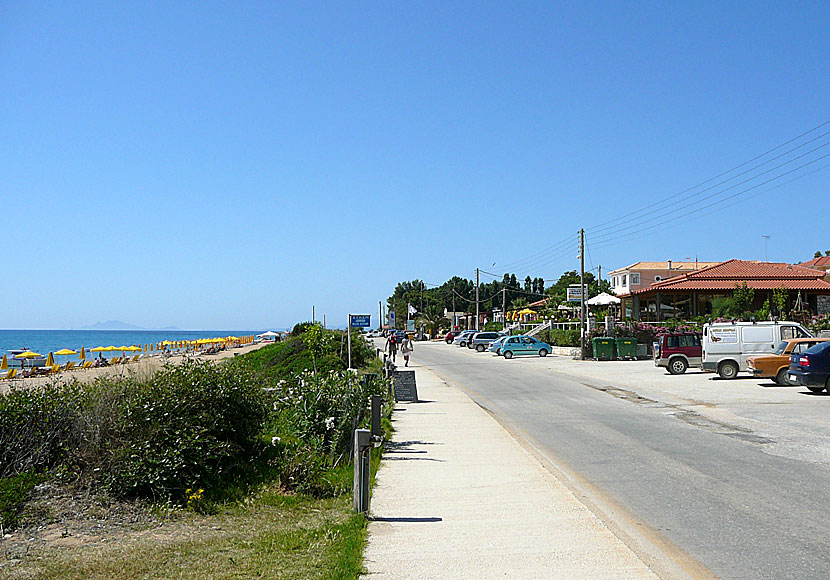 The beach promenade in Skala. Kefalonia.
