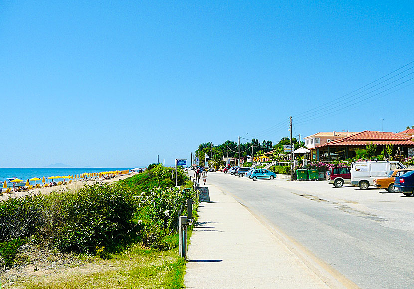 The beach promenade in Skala. Kefalonia.