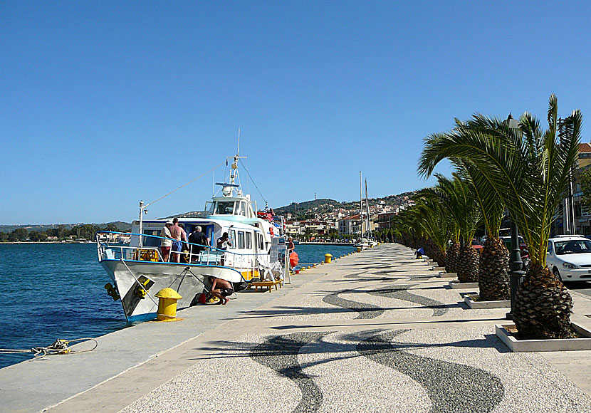 Excursion boat in Argostoli. Kefalonia.