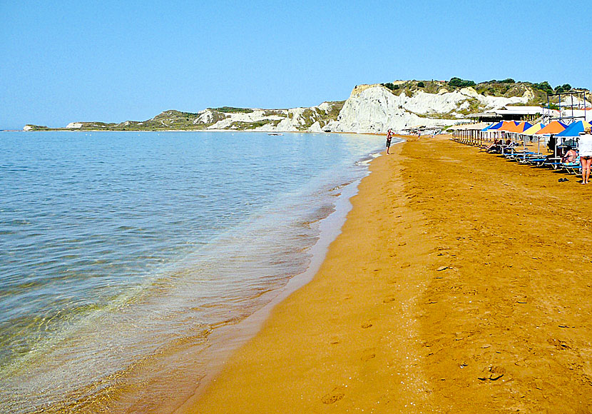 Xi beach on Kefalonia looks like the Greek letter X, pronounced XI.