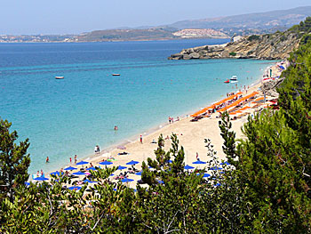 Lassi beach on Kefalonia.