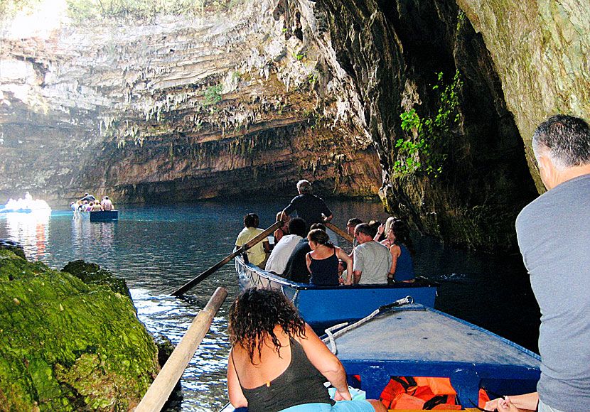 A tour around Melissani lake in Kefalonia.