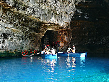 Melissani lake on Kefalonia.