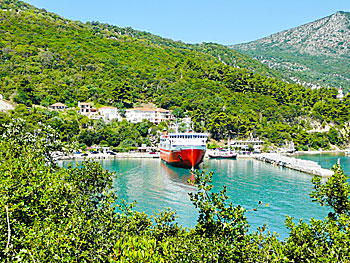 The village Poros on Kefalonia.