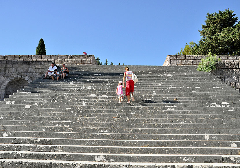 The stairs leading up to the third terrace of Asklepion on Kos. 