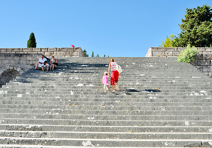 The stairs leading up to the third terrace of Asklepion on Kos. 