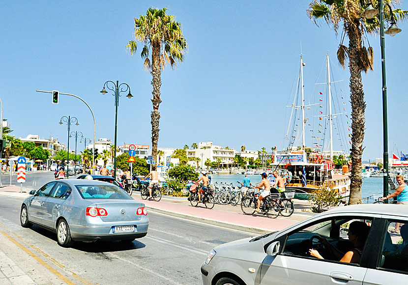 Kos is probably the most bike-friendly island in Greece.