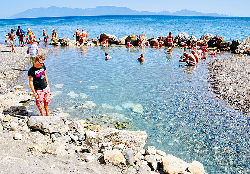 In Therma there are several hot springs and it is like bathing in a spa.