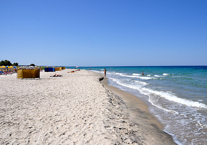 The best beaches on Kos. Marmari beach.