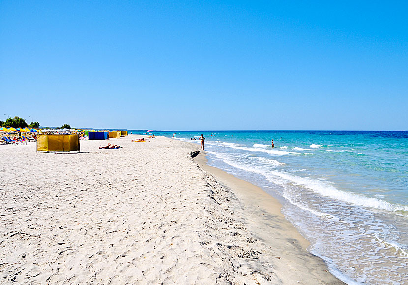 The best beaches on Kos. Marmari beach.